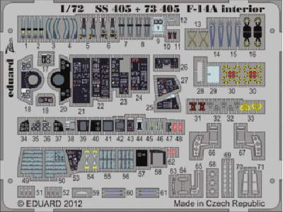 F-14A interior S. A. 1/72 - Hobby Boss - zdjęcie 1