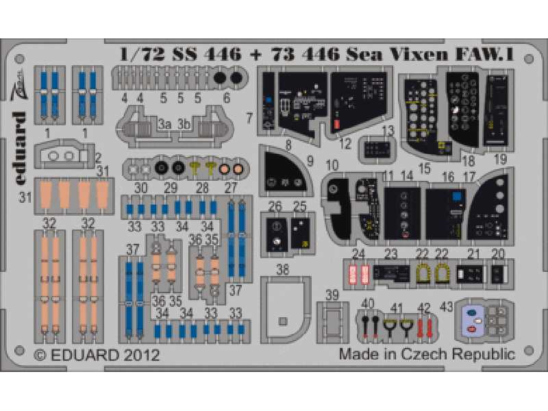 Sea Vixen FAW.1 interior S. A. 1/72 - Cyber Hobby - zdjęcie 1 Sea Vixen FAW.1 interior S. A. 1/72 - Cyber Hobby - zdjęcie 1