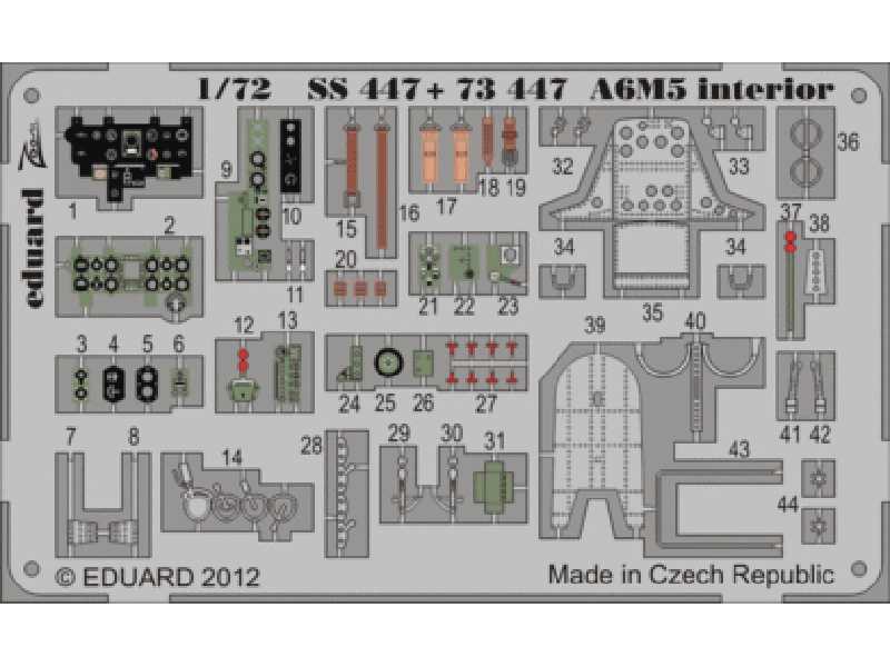 A6M5 interior S. A. 1/72 - Tamiya - zdjęcie 1