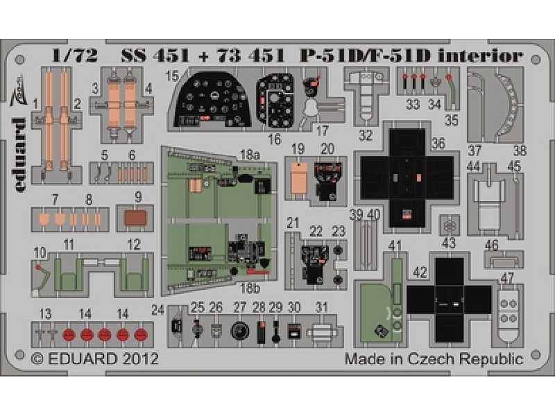 P-51D/ F-51 interior S. A. 1/72 - Airfix - zdjęcie 1