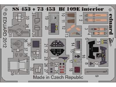 Bf 109E interior S. A. 1/72 - Airfix - zdjęcie 1