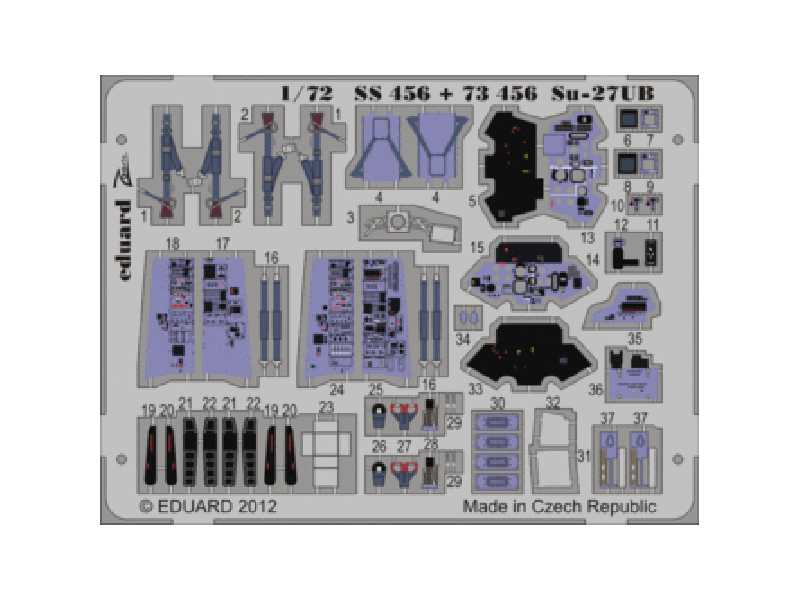 Su-27UB interior S. A. 1/72 - Trumpeter - zdjęcie 1