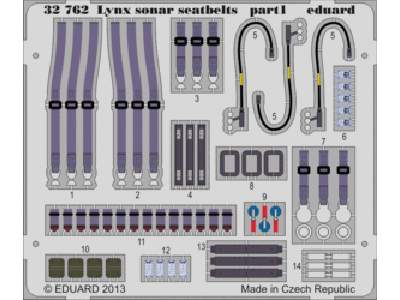 Lynx Mk.88 sonar seatbelts 1/32 - Revell - zdjęcie 1