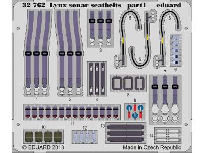 Lynx Mk.88 sonar seatbelts 1/32 - Revell - zdjęcie 2