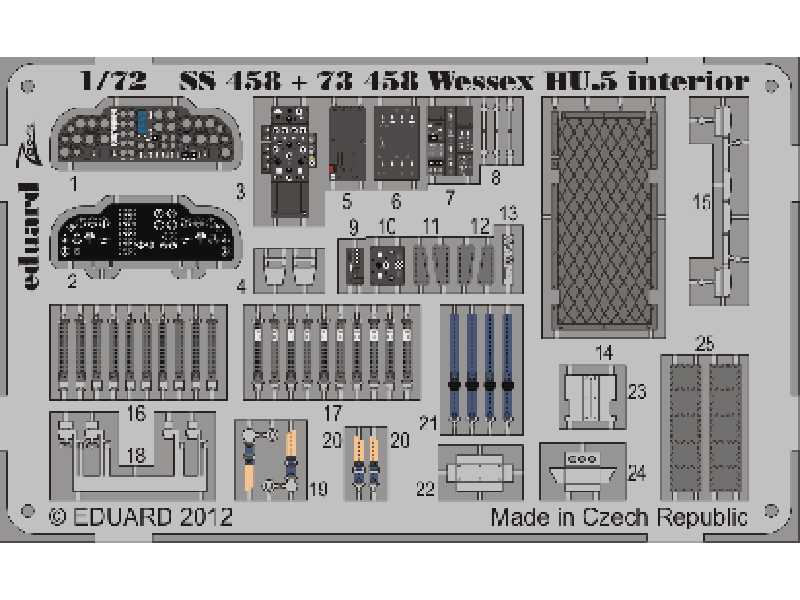 Wessex HU.5 interior S. A. 1/72 - Italeri - zdjęcie 1