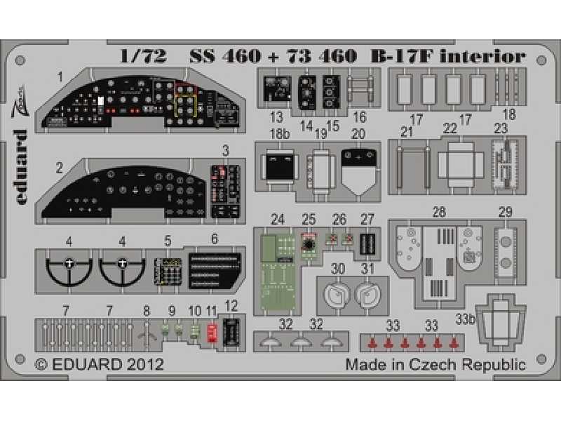 B-17F interior S. A. 1/72 - Revell - zdjęcie 1 B-17F interior S. A. 1/72 - Revell - zdjęcie 1