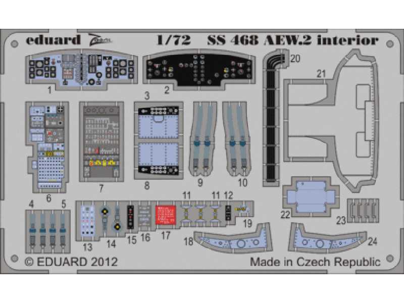 Sea King AEW.2 interior S. A. 1/72 - Cyber Hobby - zdjęcie 1 Sea King AEW.2 interior S. A. 1/72 - Cyber Hobby - zdjęcie 1