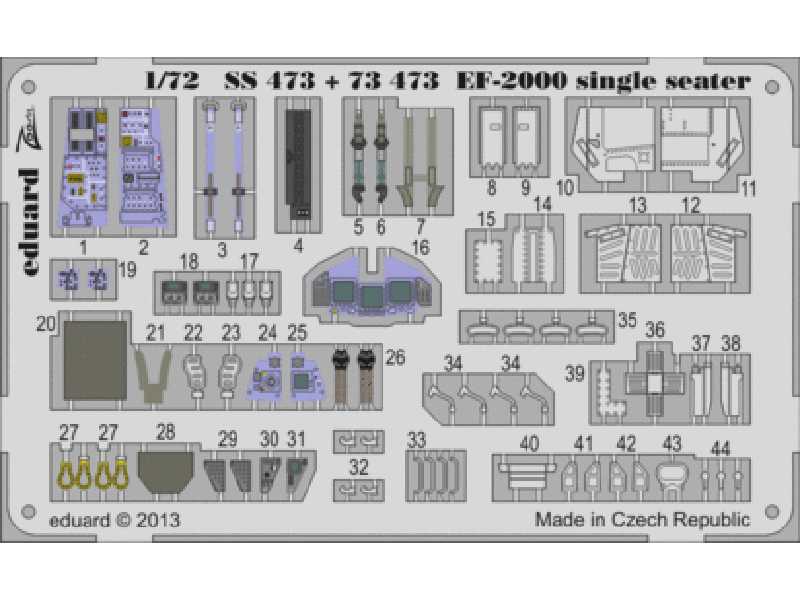 EF-2000 single seater 1/72 - Hasegawa - zdjęcie 1