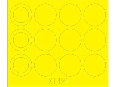 Merkava IIID wheel masks 1/35 - Hobby Boss - zdjęcie 1