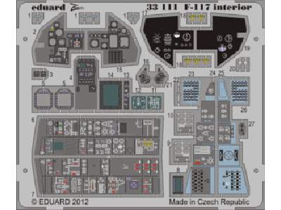 F-117 interior S. A. 1/32 - Trumpeter - zdjęcie 1