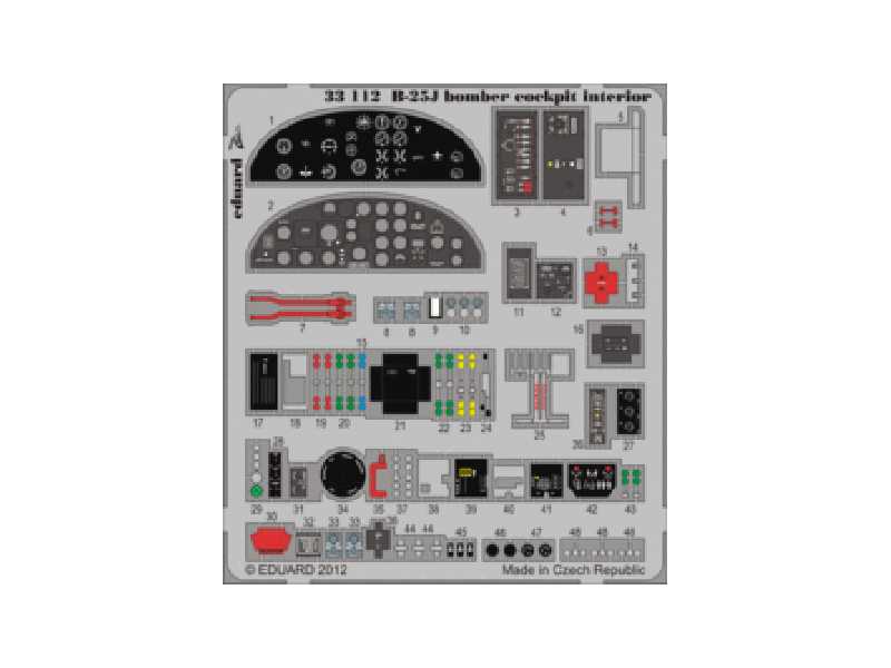 B-25J bomber cockpit interior 1/32 - Hobby Boss - zdjęcie 1