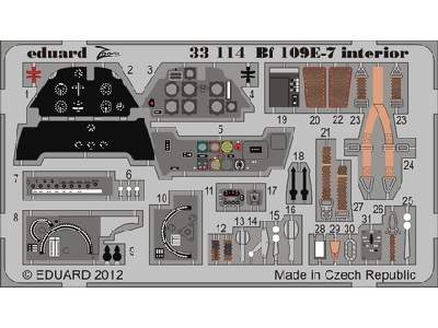 Bf 109E-7 interior S. A. 1/32 - Trumpeter - zdjęcie 1