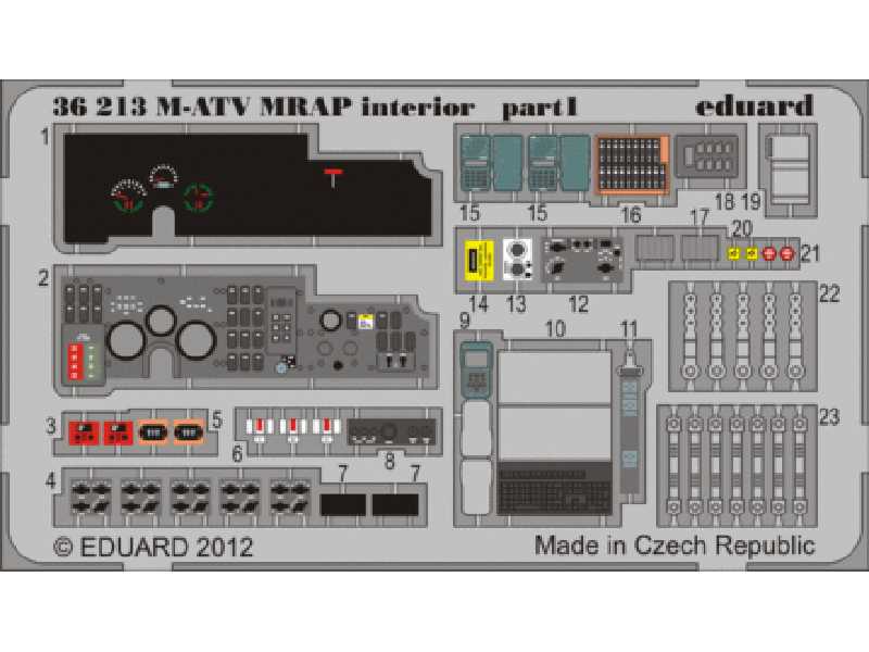 M-ATV MRAP interior 1/35 - Kinetic - zdjęcie 1