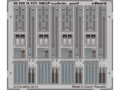 M-ATV MRAP seatbelts 1/35 - Kinetic - zdjęcie 1