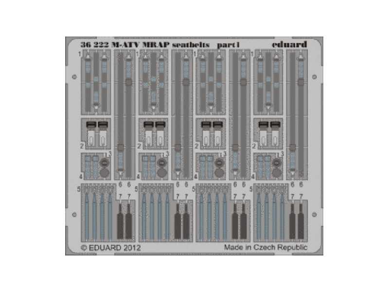 M-ATV MRAP seatbelts 1/35 - Kinetic - zdjęcie 1