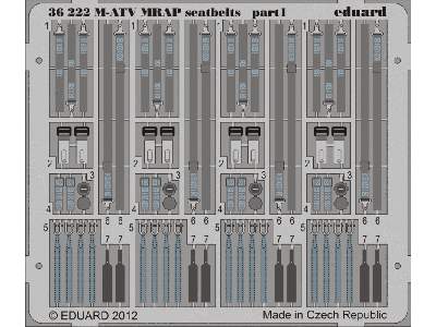 M-ATV MRAP seatbelts 1/35 - Kinetic - zdjęcie 2