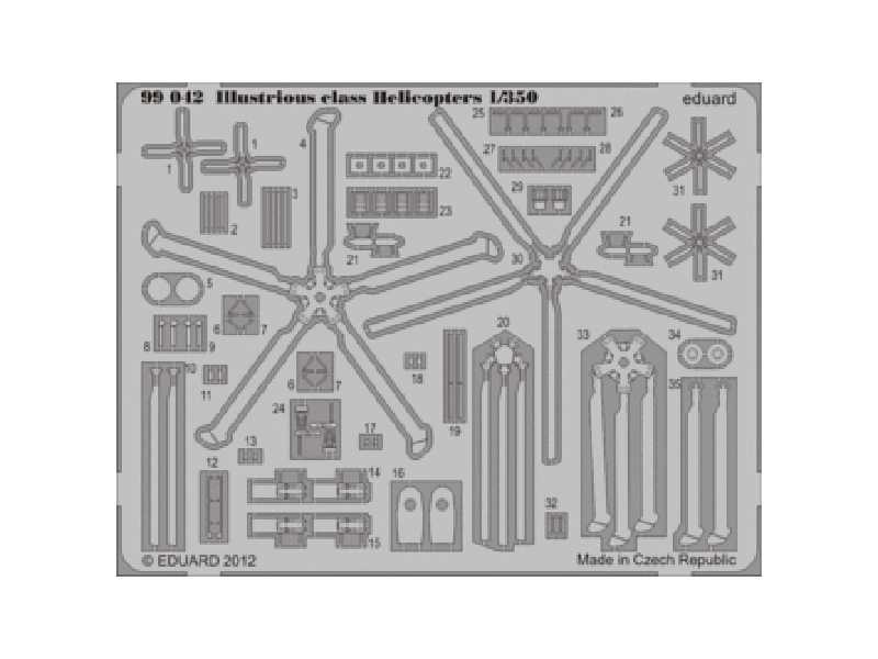 Illustrious class Helicopters 1/350 - zdjęcie 1