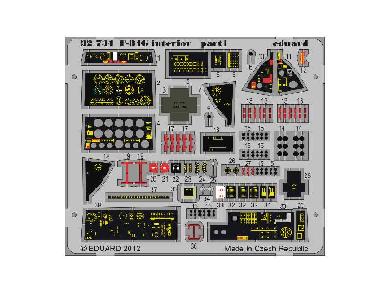 F-84G interior S. A. 1/32 - Hobby Boss - zdjęcie 1