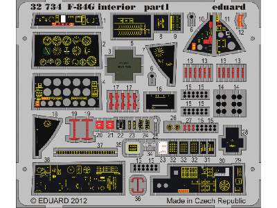 F-84G interior S. A. 1/32 - Hobby Boss - zdjęcie 2