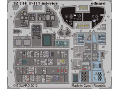 F-117 interior S. A. 1/32 - Trumpeter - zdjęcie 1