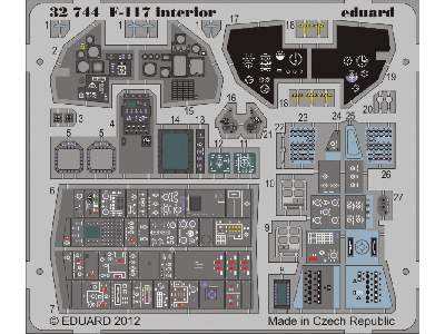 F-117 interior S. A. 1/32 - Trumpeter - zdjęcie 2