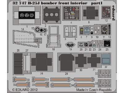 B-25J bomber front interior S. A. 1/32 - Hk Models - zdjęcie 2