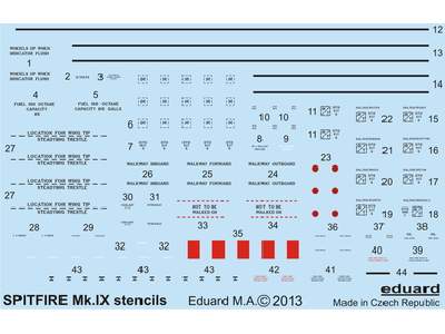 Spitfire stencils 1/48 - zdjęcie 1