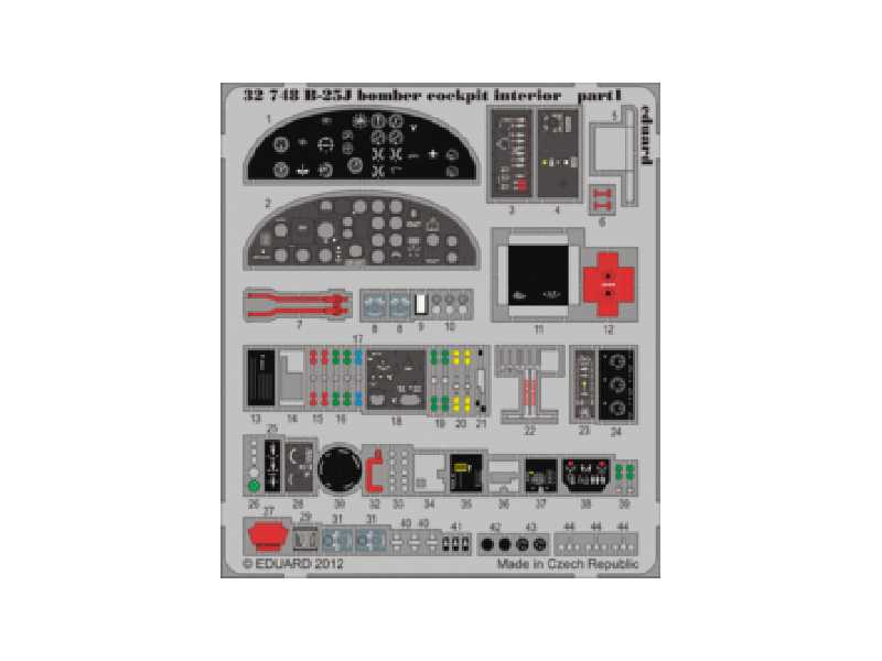 B-25J bomber cockpit interior S. A. 1/32 - Hk Models - zdjęcie 1 B-25J bomber cockpit interior S. A. 1/32 - Hk Models - zdjęcie 1