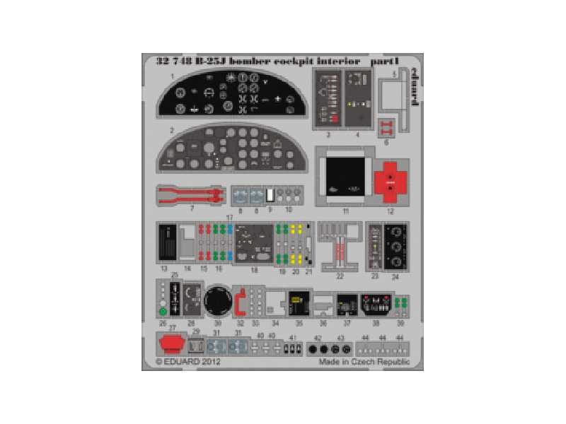 B-25J bomber cockpit interior S. A. 1/32 - Hk Models - zdjęcie 1