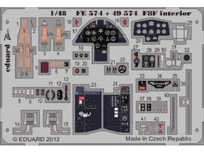 F8F interior S. A. 1/48 - Hobby Boss - zdjęcie 1