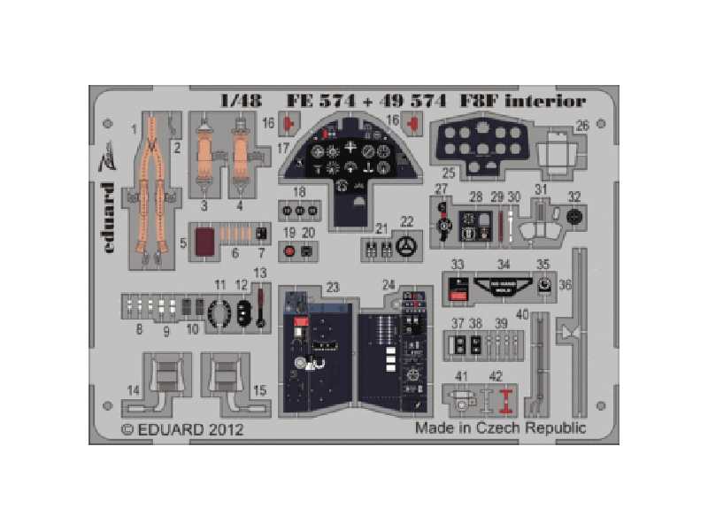 F8F interior S. A. 1/48 - Hobby Boss - zdjęcie 1 F8F interior S. A. 1/48 - Hobby Boss - zdjęcie 1