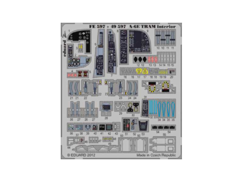 A-6E TRAM interior S. A. 1/48 - Kinetic - zdjęcie 1