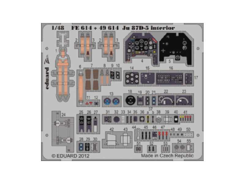 Ju 87D-5 interior S. A. 1/48 - Italeri - zdjęcie 1