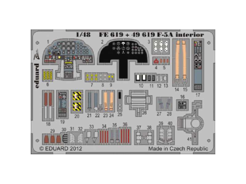 F-5A interior S. A. 1/48 - Kinetic - zdjęcie 1