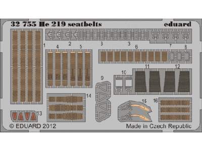 He 219 seatbelts 1/32 - Revell - zdjęcie 1