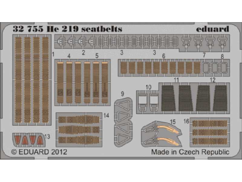 He 219 seatbelts 1/32 - Revell - zdjęcie 1 He 219 seatbelts 1/32 - Revell - zdjęcie 1