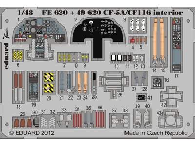 CF-5A/ CF-116 interior S. A. 1/48 - Kinetic - zdjęcie 1