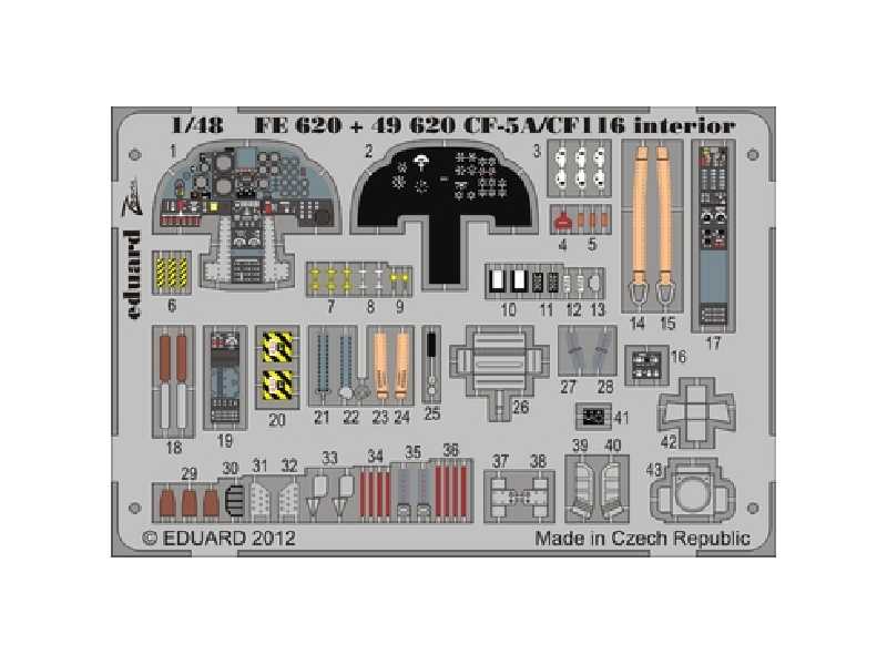 CF-5A/ CF-116 interior S. A. 1/48 - Kinetic - zdjęcie 1