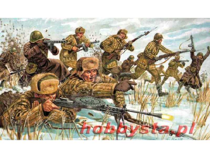 Figurki Piechota rosyjska (zimowe umundurowanie) II Wojna Św. - zdjęcie 1 Figurki Piechota rosyjska (zimowe umundurowanie) II Wojna Św. - zdjęcie 1