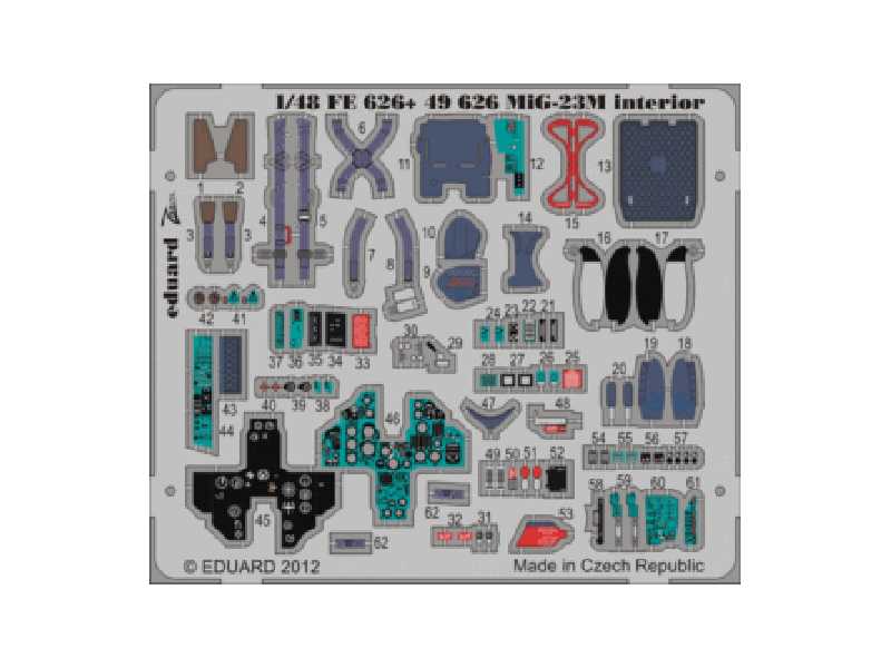 MiG-23M interior S. A. 1/48 - Trumpeter - zdjęcie 1 MiG-23M interior S. A. 1/48 - Trumpeter - zdjęcie 1