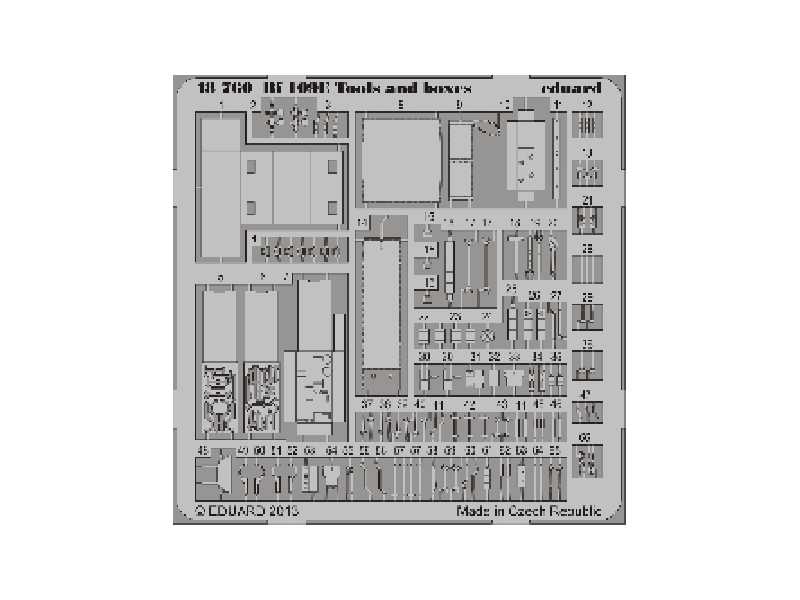 Bf 109E tools and boxes 1/48 - zdjęcie 1 Bf 109E tools and boxes 1/48 - zdjęcie 1