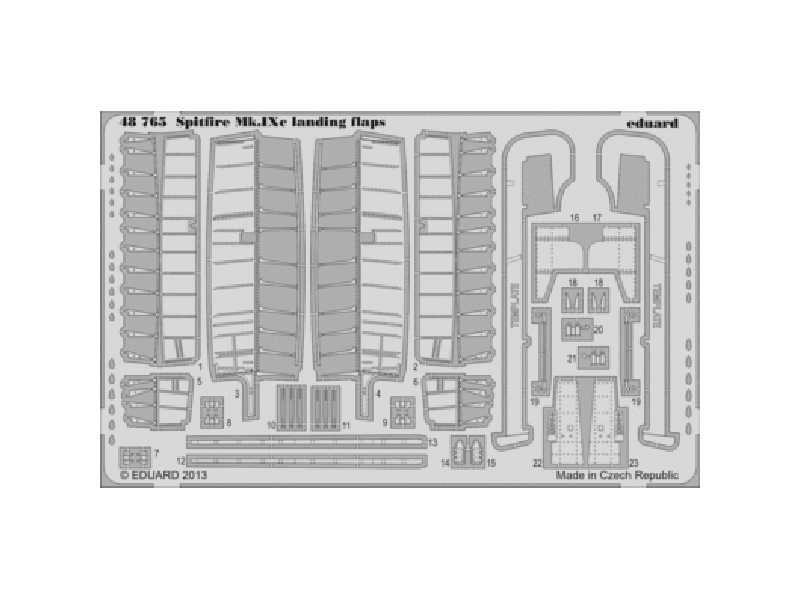 Spitfire Mk. IXc landing flaps 1/48 - Eduard - zdjęcie 1 Spitfire Mk. IXc landing flaps 1/48 - Eduard - zdjęcie 1