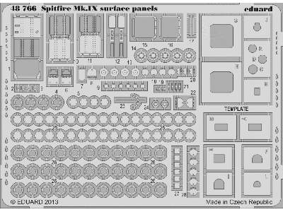 Spitfire Mk. IX surface panels 1/48 - Eduard - zdjęcie 2