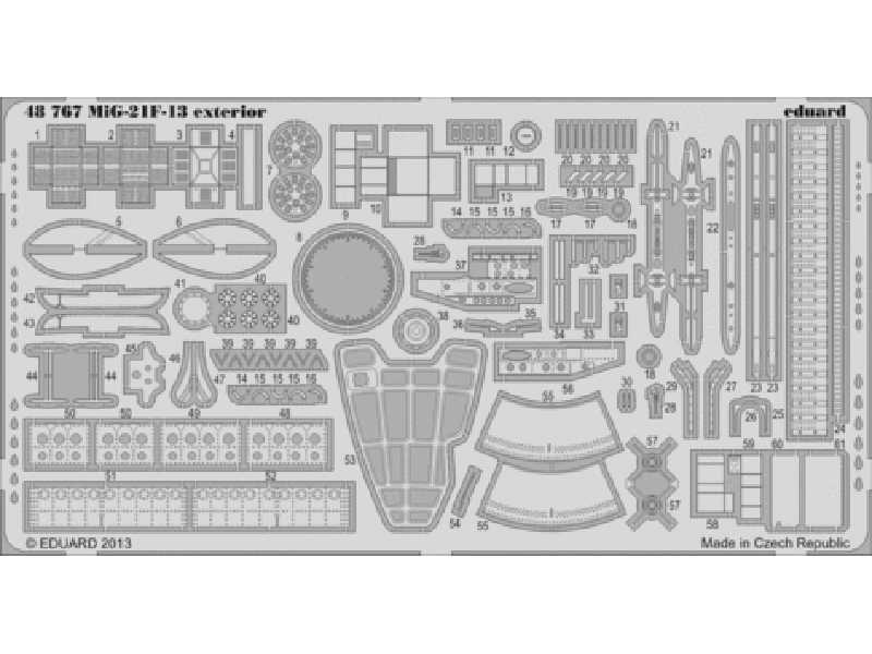 MiG-21F-13 exterior 1/48 - Trumpeter - zdjęcie 1 MiG-21F-13 exterior 1/48 - Trumpeter - zdjęcie 1