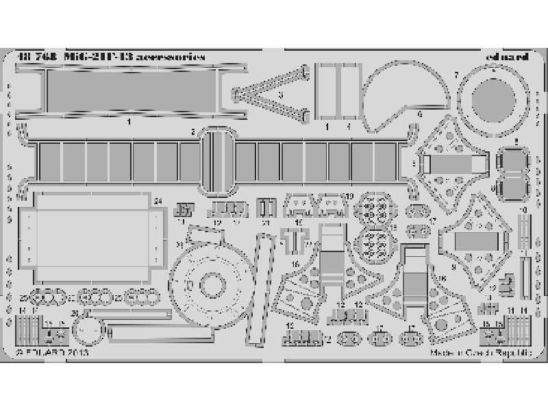 MiG-21F-13 accessories 1/48 - Trumpeter - zdjęcie 1