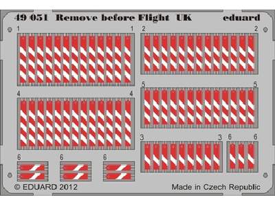 Remove before flight UK 1/48 - zdjęcie 1