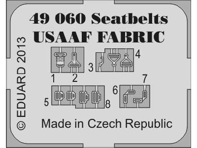 Seatbelts USAAF FABRIC 1/48 - zdjęcie 2