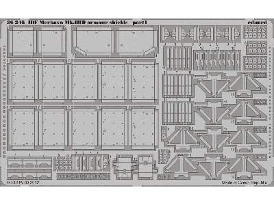 IDF Merkava Mk. IIID armour shields 1/35 - Meng - zdjęcie 2