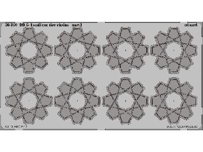 DB G-4 staff car tire chains 1/35 - Icm - zdjęcie 1