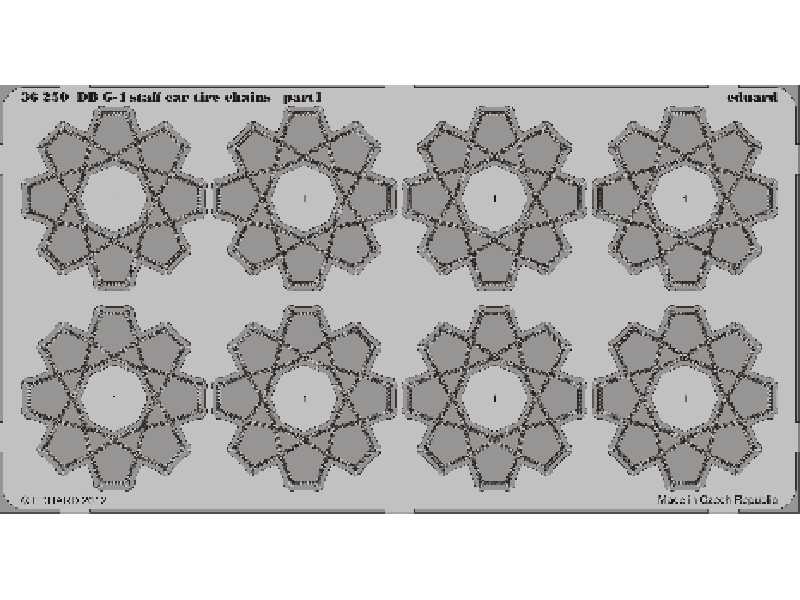 DB G-4 staff car tire chains 1/35 - Icm - zdjęcie 1